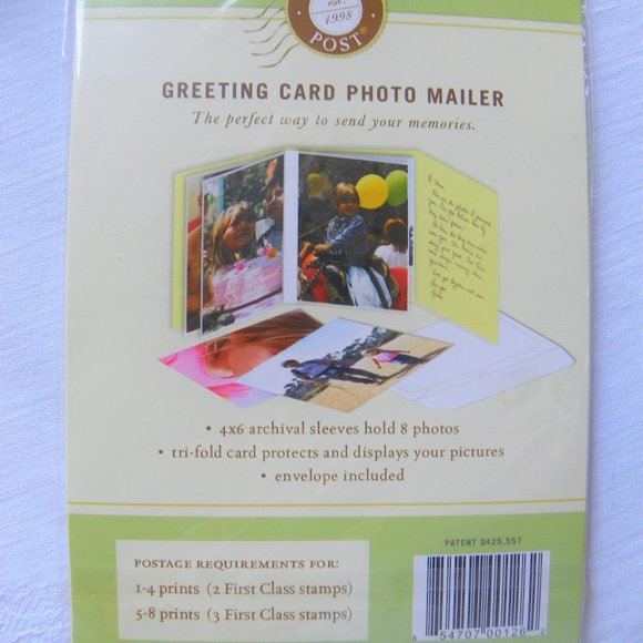 5 Greeting Photo Cards 4x6 Holds 8 Pictures - Picture 4 of 7